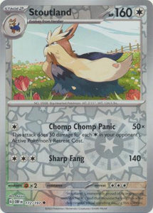 pokemon stoutland card Stoutland 172/197 SV Obsidian Flames Reverse Holo Uncommon Pokemon Car – Kawaii Collector
