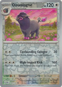 Oinkologne 183/197 SV Obsidian Flames Reverse Holo Uncommon Pokemon Card TCG Near Mint 