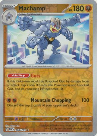 Machamp 068/165 SV 151 Set Reverse Holo Rare Pokemon Card TCG Near Mint