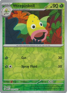 Weepinbell 070/165 SV 151 Set Reverse Holo Common Pokemon Card TCG Near Mint