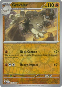 Graveler 075/165 SV 151 Set Reverse Holo Uncommon Pokemon Card TCG Near Mint 