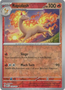 Rapidash 078/165 SV 151 Set Reverse Holo Uncommon Pokemon Card TCG Near Mint 