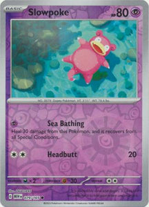 Slowpoke 079/165 SV 151 Set Reverse Holo Common Pokemon Card TCG Near Mint