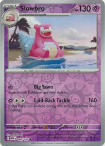 Slowbro 080/165 SV 151 Set Reverse Holo Uncommon Pokemon Card TCG Near Mint 