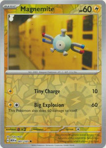 Magnemite 081/165 SV 151 Set Reverse Holo Common Pokemon Card TCG Near Mint