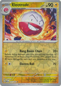 Electrode 101/165 SV 151 Set Reverse Holo Rare Pokemon Card TCG Near Mint