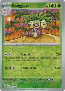 Exeggutor 103/165 SV 151 Set Reverse Holo Uncommon Pokemon Card TCG Near Mint 