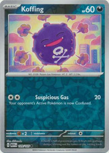 Koffing 109/165 SV 151 Set Reverse Holo Common Pokemon Card TCG Near Mint