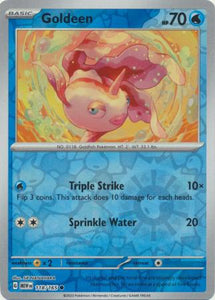 Goldeen 118/165 SV 151 Set Reverse Holo Common Pokemon Card TCG Near Mint