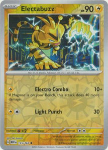 Electabuzz 125/165 SV 151 Set Reverse Holo Common Pokemon Card TCG Near Mint