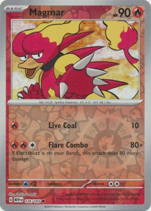 Magmar 126/165 SV 151 Set Reverse Holo Common Pokemon Card TCG Near Mint