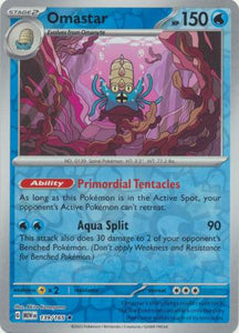 Omastar 139/165 SV 151 Set Reverse Holo Rare Pokemon Card TCG Near Mint