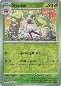 Steenee 009/182 SV Paradox Rift Reverse Holo Uncommon Pokemon Card TCG Near Mint 