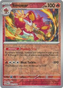 Simisear 021/182 SV Paradox Rift Reverse Holo Uncommon Pokemon Card TCG Near Mint 