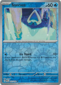 Snorunt 037/182 SV Paradox Rift Reverse Holo Common Pokemon Card TCG Near Mint