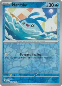 Mantyke 039/182 SV Paradox Rift Reverse Holo Common Pokemon Card TCG Near Mint