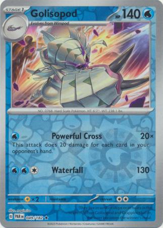 Golisopod 049/182 SV Paradox Rift Reverse Holo Rare Pokemon Card TCG Near Mint