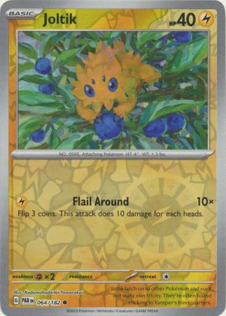 Joltik 064/182 SV Paradox Rift Reverse Holo Common Pokemon Card TCG Near Mint