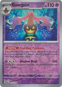 Gourgeist 078/182 SV Paradox Rift Reverse Holo Uncommon Pokemon Card TCG Near Mint 