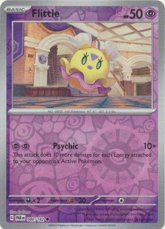 Flittle 080/182 SV Paradox Rift Reverse Holo Common Pokemon Card TCG Near Mint