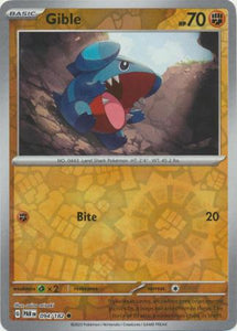 Gible 094/182 SV Paradox Rift Reverse Holo Common Pokemon Card TCG Near Mint