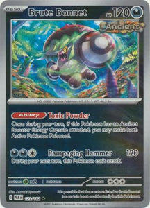 Brute Bonnet 123/182 SV Paradox Rift Reverse Holo Rare Pokemon Card TCG Near Mint