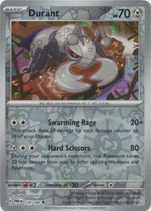 Durant 129/182 SV Paradox Rift Reverse Holo Uncommon Pokemon Card TCG Near Mint 