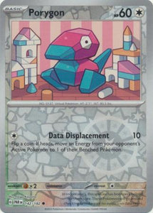 Porygon 142/182 SV Paradox Rift Reverse Holo Common Pokemon Card TCG Near Mint