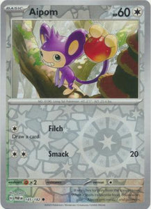 Aipom 145/182 SV Paradox Rift Reverse Holo Common Pokemon Card TCG Near Mint