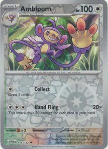 Ambipom 146/182 SV Paradox Rift Reverse Holo Uncommon Pokemon Card TCG Near Mint 