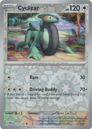 Cyclizar 157/182 SV Paradox Rift Reverse Holo Uncommon Pokemon Card TCG Near Mint 