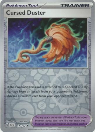 Cursed Duster 161/182 SV Paradox Rift Reverse Holo Uncommon Trainer Pokemon Card TCG Near Mint 