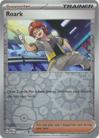Roark 173/182 SV Paradox Rift Reverse Holo Uncommon Trainer Pokemon Card TCG Near Mint 