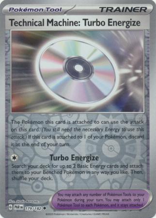 Technical Machine: Turbo Energize 179/182 SV Paradox Rift Reverse Holo Uncommon Trainer Pokemon Card TCG Near Mint 