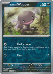 Paldean Wooper 058/091 SV Paldean Fates Reverse Holo Common Pokemon Card TCG Near Mint