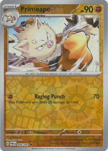 Primeape 046/091 SV Paldean Fates Reverse Holo Uncommon Pokemon Card TCG Near Mint 