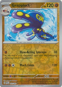 Grapploct 052/091 SV Paldean Fates Reverse Holo Uncommon Pokemon Card TCG Near Mint 