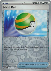 Nest Ball 084/091 SV Paldean Fates Reverse Holo Uncommon Trainer Pokemon Card TCG Near Mint