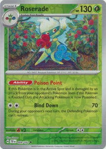 Roserade 009/162 SV Temporal Forces Reverse Holo Uncommon Pokemon Card TCG Near Mint&nbsp;