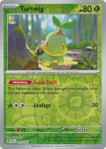 Turtwig 010/162 SV Temporal Forces Reverse Holo Common Pokemon Card TCG Near Mint