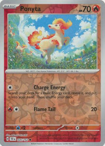 Ponyta 026/162 SV Temporal Forces Reverse Holo Common Pokemon Card TCG Kawaii Collector Ponyta 026/162 SV Temporal Forces Reverse Holo Common Pokemon Card TCG Kawaii Collector