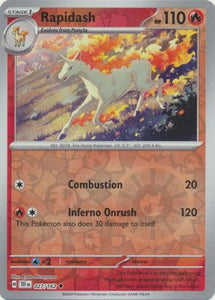 Rapidash 027/162 SV Temporal Forces Reverse Holo Uncommon Pokemon Card TCG Near Mint&nbsp;