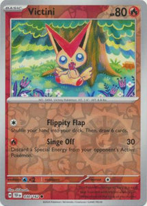 Victini 030/162 SV Temporal Forces Reverse Holo Common Pokemon Card TCG Near Mint