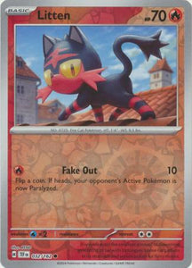 Litten 032/162 SV Temporal Forces Reverse Holo Common Pokemon Card TCG – Kawaii Collector