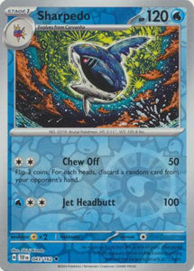 Sharpedo 043/162 SV Temporal Forces Reverse Holo Uncommon Pokemon Card TCG Near Mint&nbsp;