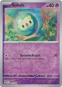 Solosis 070/162 SV Temporal Forces Reverse Holo Common Pokemon Card TCG Near Mint