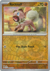 Rockruff 089/162 SV Temporal Forces Reverse Holo Common Pokemon Card TCG Near Mint