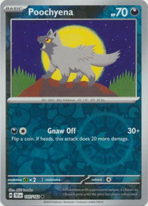 Poochyena 105/162 SV Temporal Forces Reverse Holo Common Pokemon Card TCG Near Mint