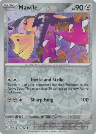 Mawile 112/162 SV Temporal Forces Reverse Holo Common Pokemon Card TCG Near Mint