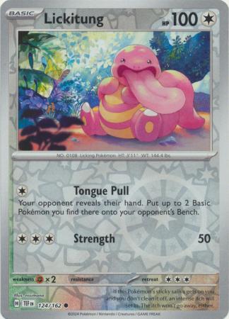 Lickitung 124/162 SV Temporal Forces Reverse Holo Common Pokemon Card TCG Near Mint